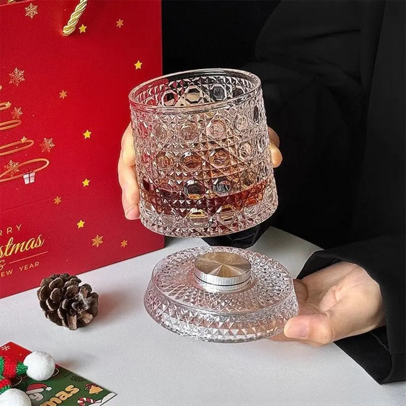 Hombay Premium Rotating Base Whiskey Glass