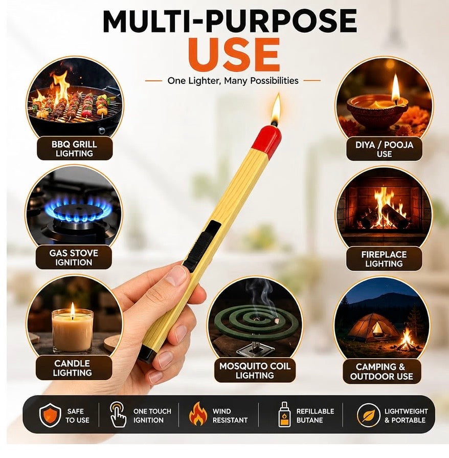 HOMBAY™ Premium Refillable Butane Gas Lighter