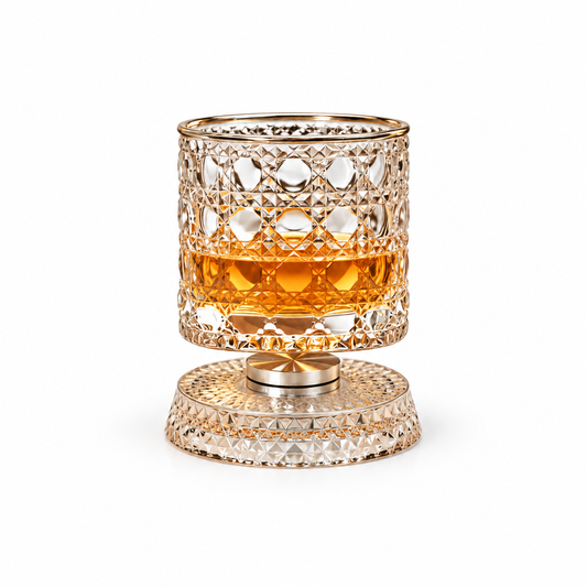 Hombay Premium Rotating Base Whiskey Glass