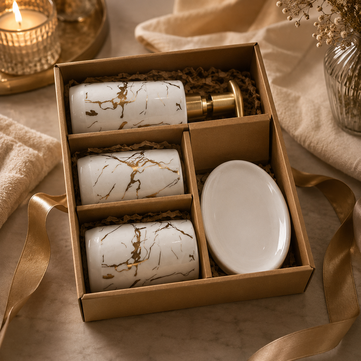 HOMBAY™ Premium Bathroom Accessory Gift Set