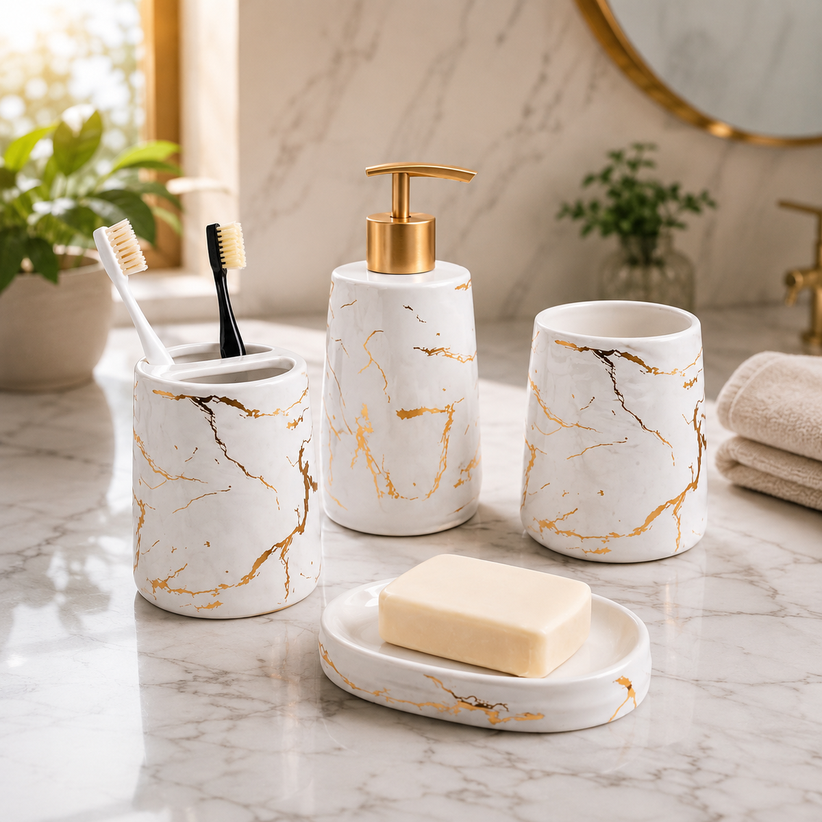 HOMBAY™ Premium Bathroom Accessory Gift Set