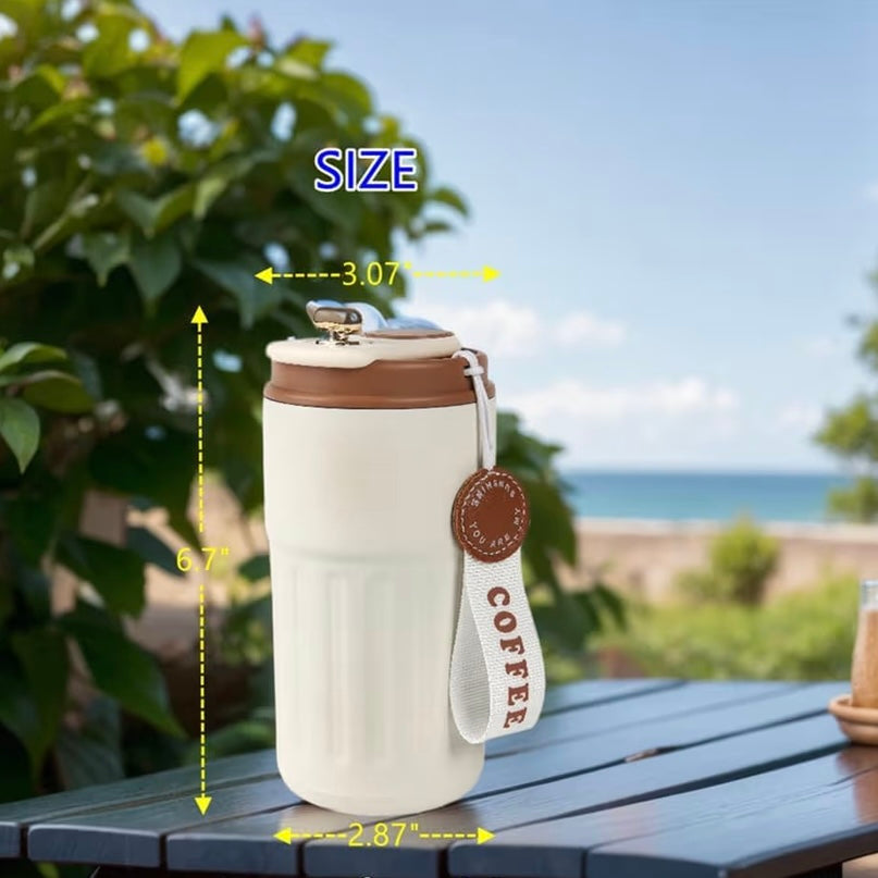 Smart Temperature Display Insulated Coffee Tumbler