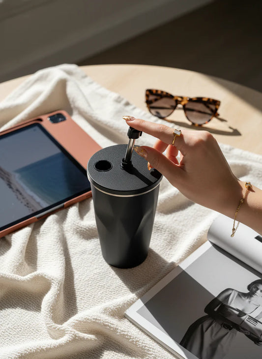 ONYX Tumbler 500ml | Double Walled Insulated Hot & Cold Stainless Steel Tumbler | 0.5L Vacuum Travel Mug