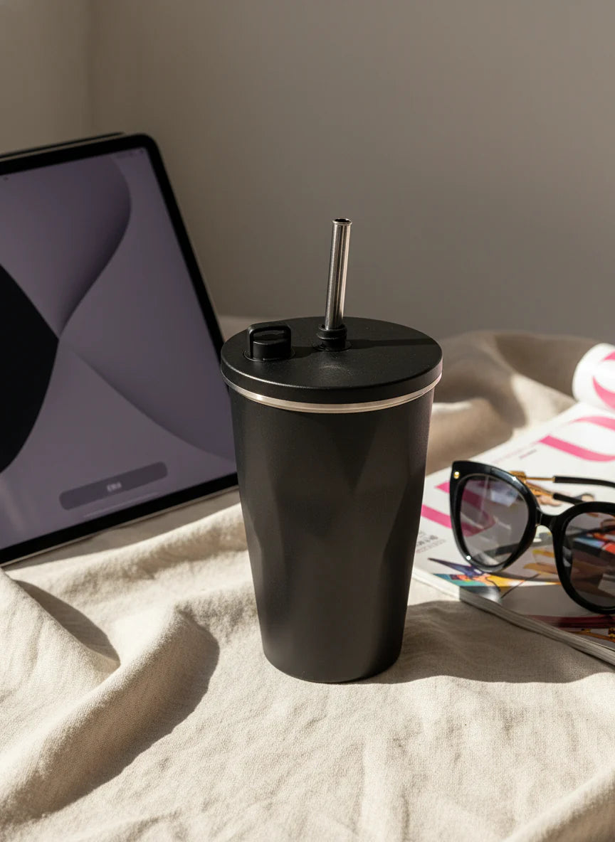 ONYX Tumbler 500ml | Double Walled Insulated Hot & Cold Stainless Steel Tumbler | 0.5L Vacuum Travel Mug