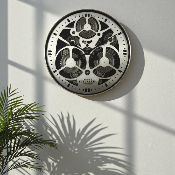 Futuristic Gear Wall Clock